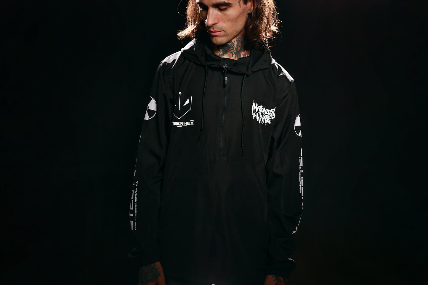 Cyberhex Windbreaker Jacket (Black)
