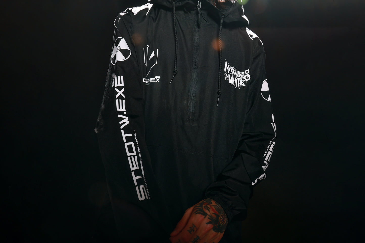 Cyberhex Windbreaker Jacket (Black)