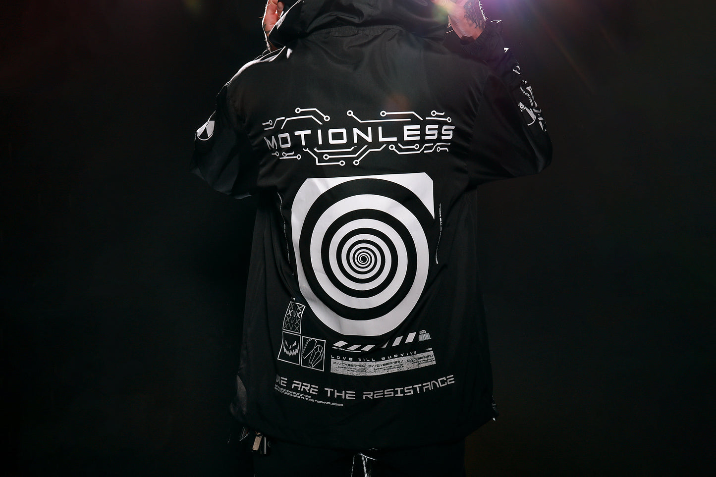 Cyberhex Windbreaker Jacket (Black)