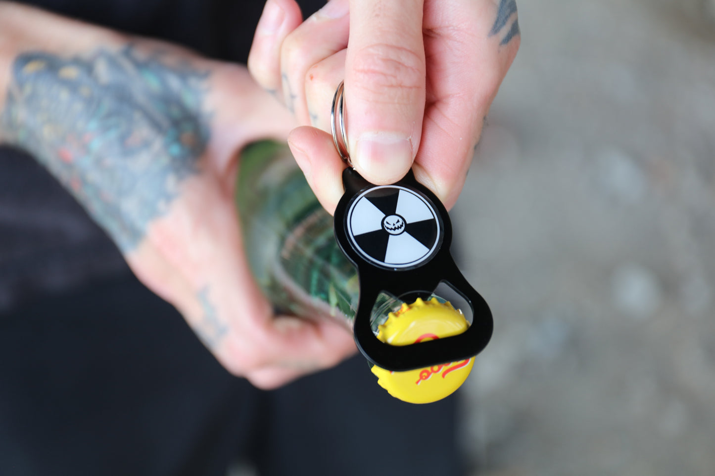 Radioactive Bottle Opener Keychain