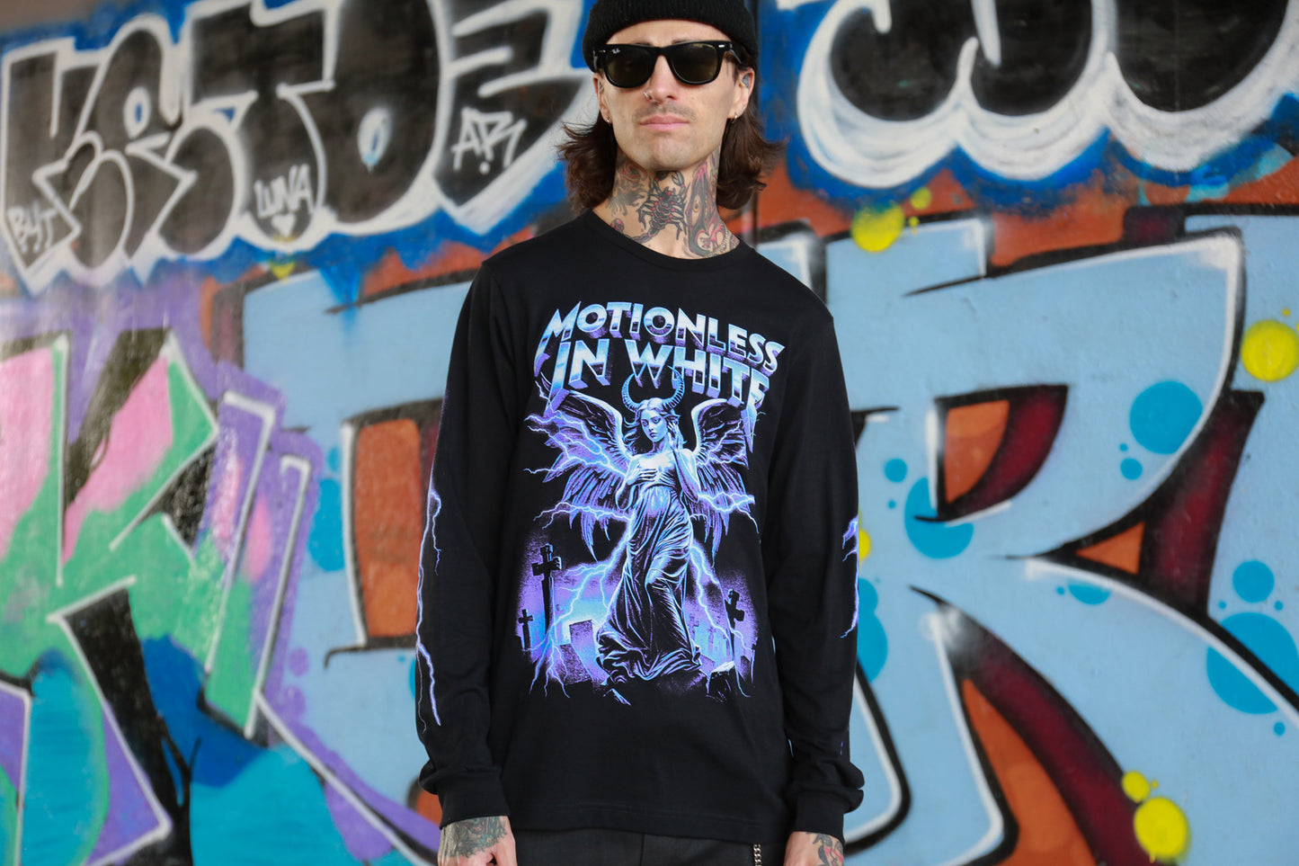 Lightning Long Sleeve Tee (Black)