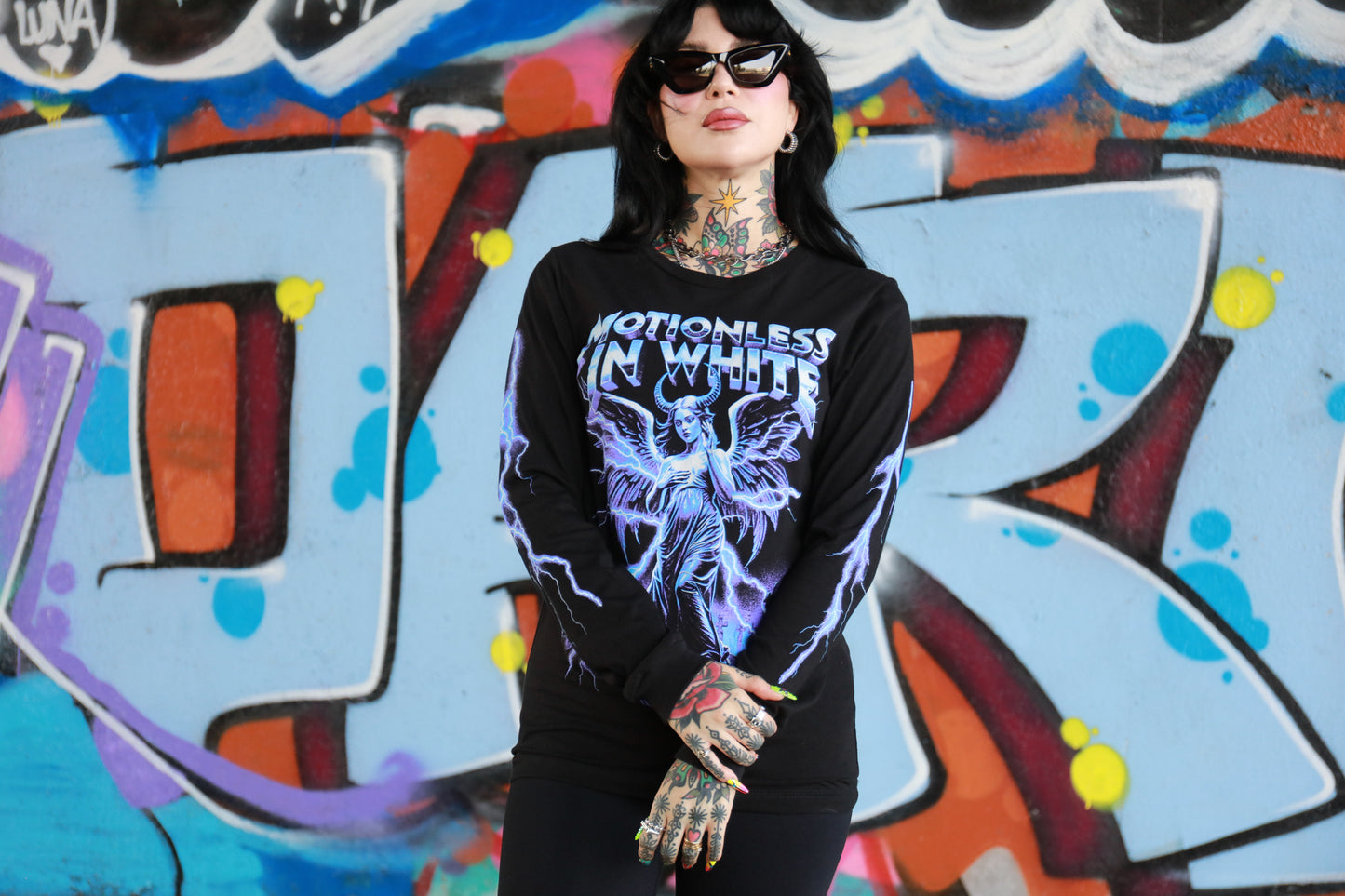 Lightning Long Sleeve Tee (Black)