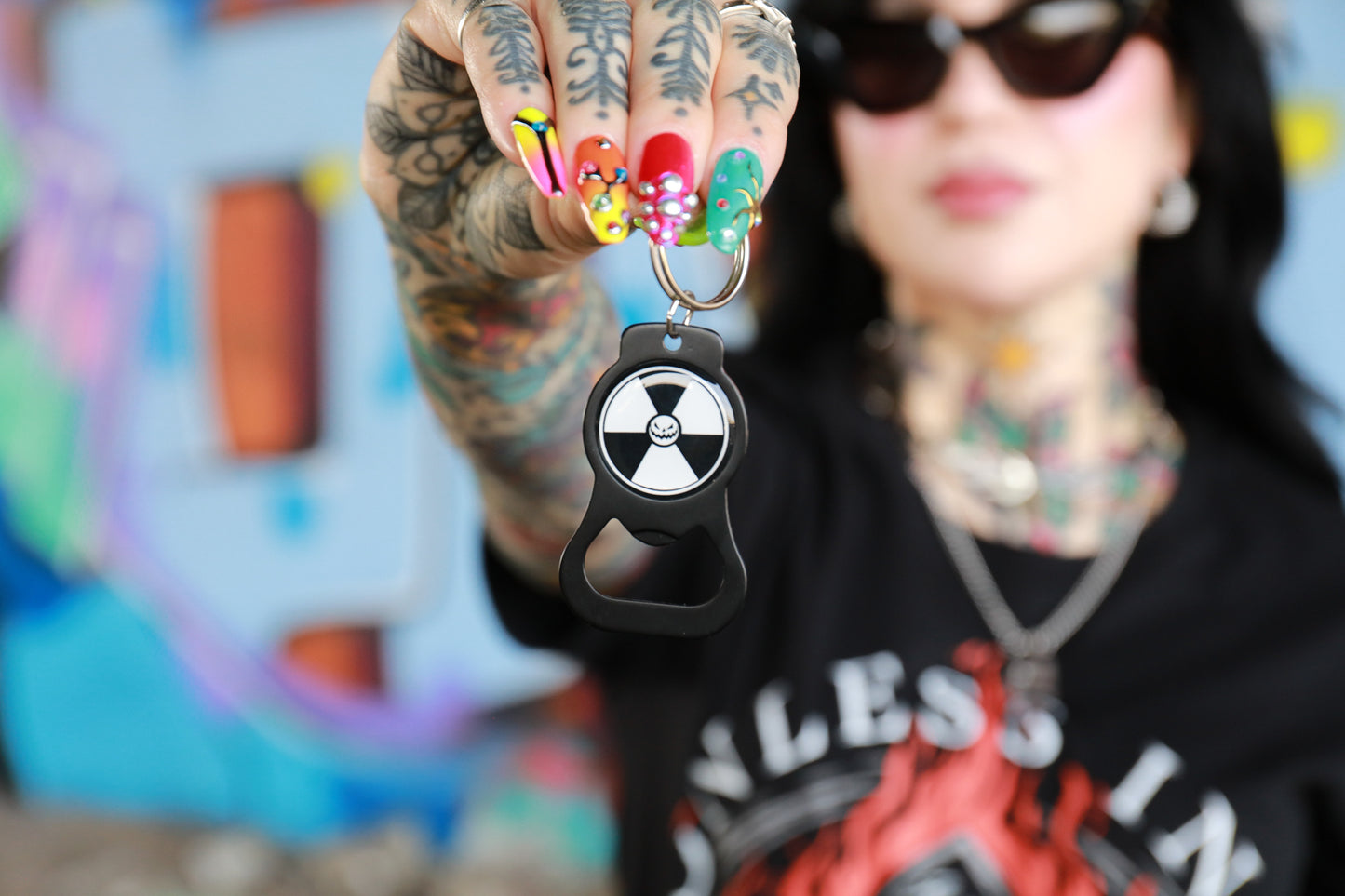 Radioactive Bottle Opener Keychain