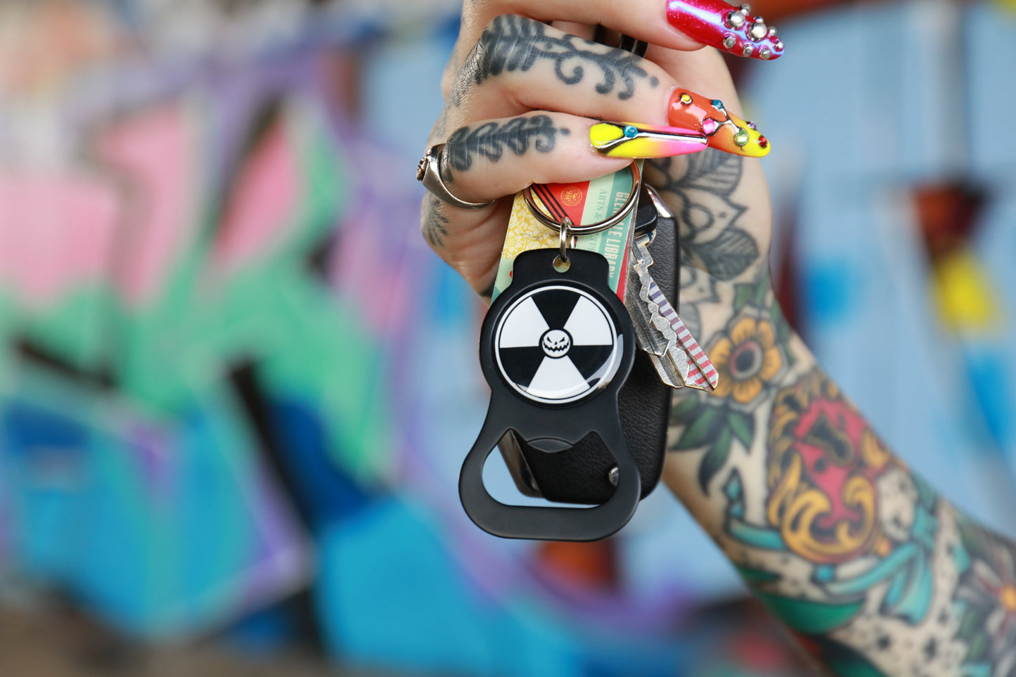 Radioactive Bottle Opener Keychain