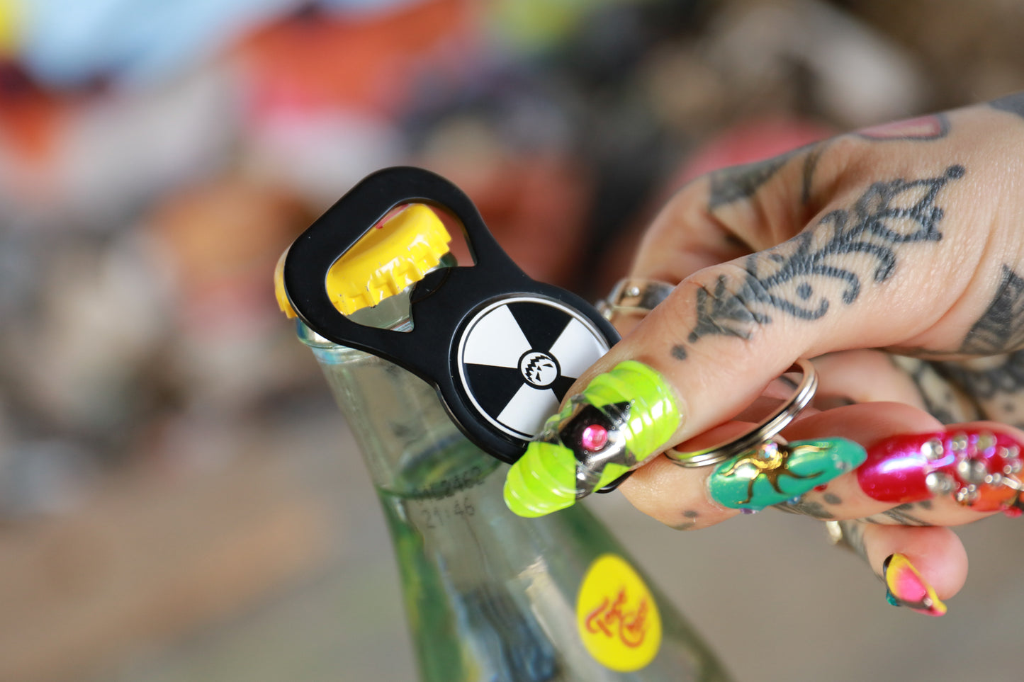 Radioactive Bottle Opener Keychain