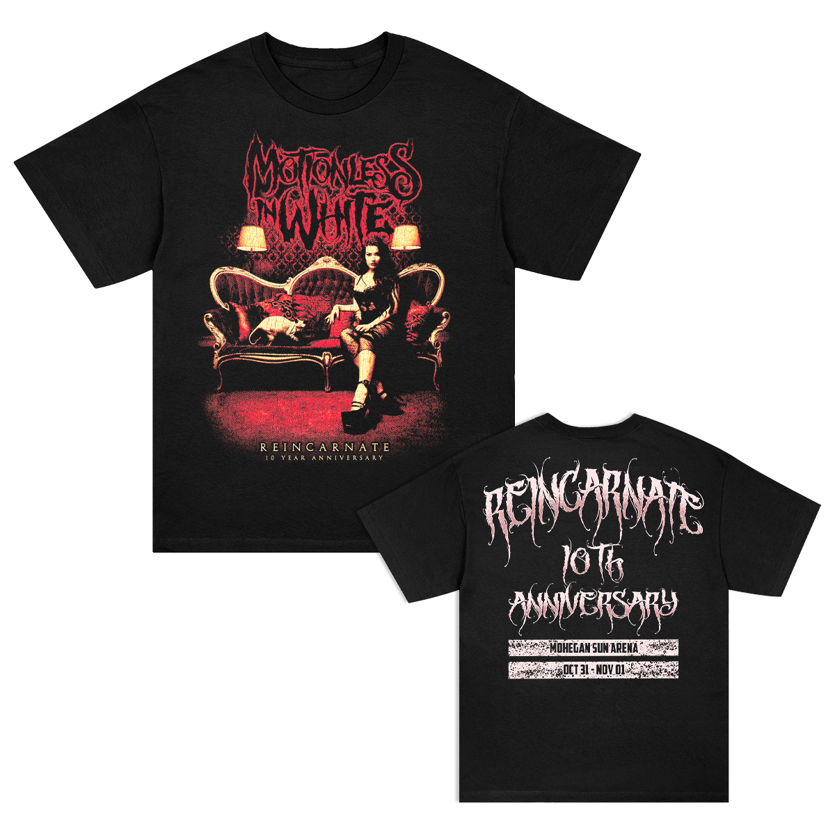 Reincarnate 10 Year Apocalypse Fest T-Shirt (Black)