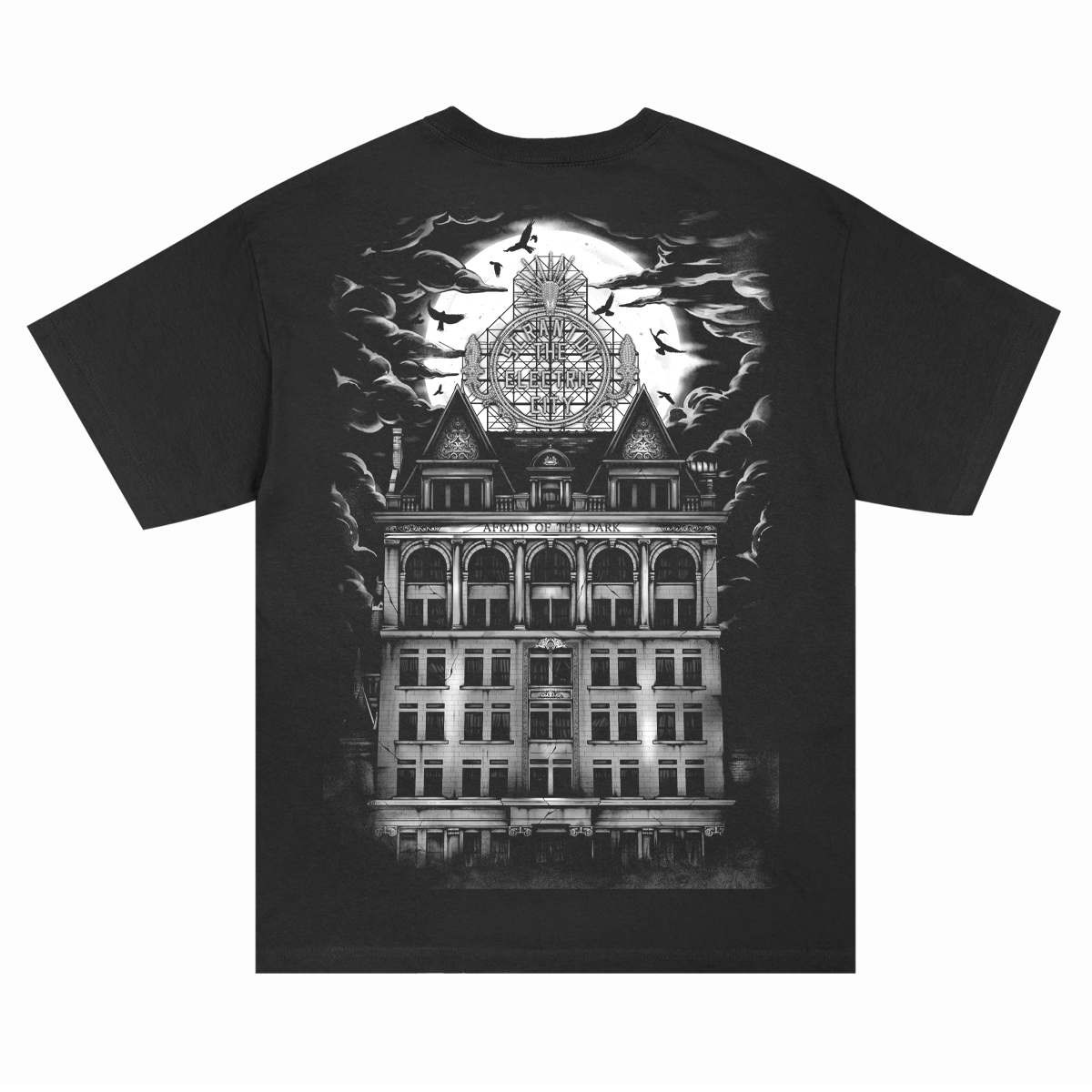Afraid Of The Dark Poster T-Shirt (Black)