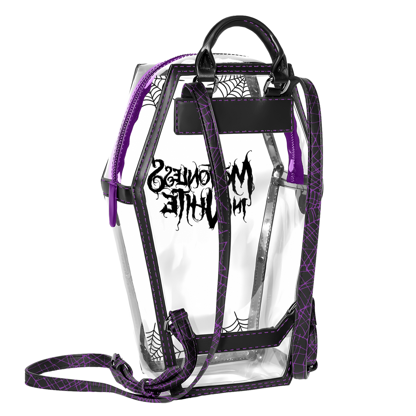 Spiderweb Logo Coffin Bag (Clear)