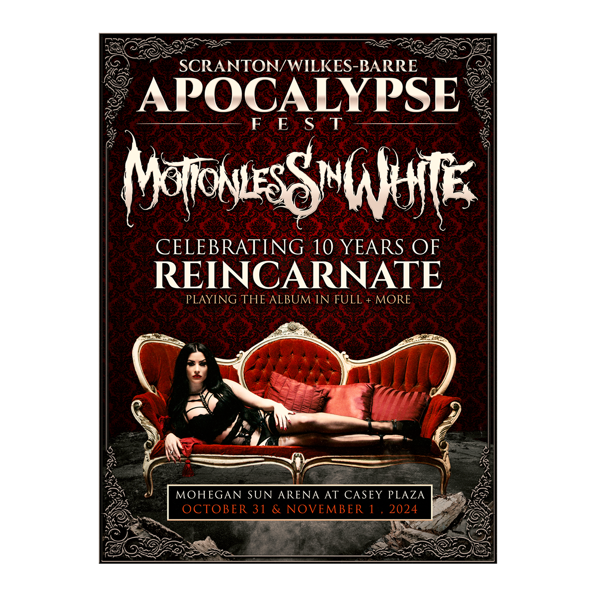 Reincarnate 10 Year Apocalypse Fest Event Poster