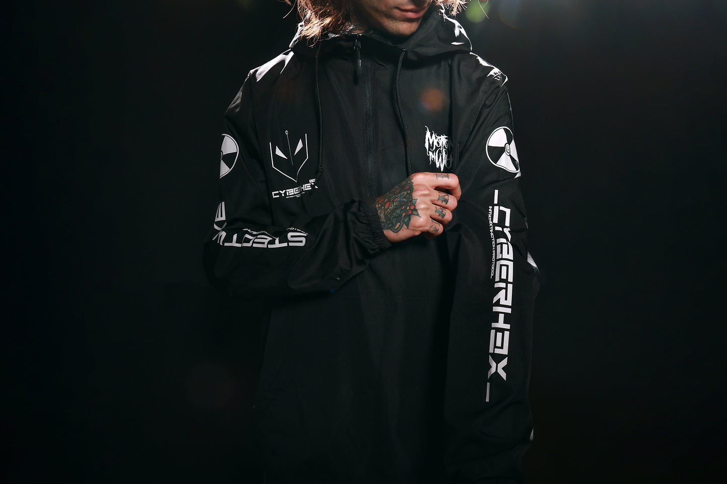 Cyberhex Windbreaker Jacket (Black)