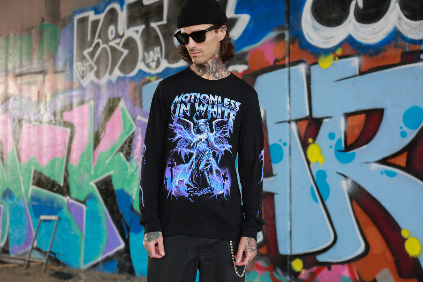 Lightning Long Sleeve Tee (Black)