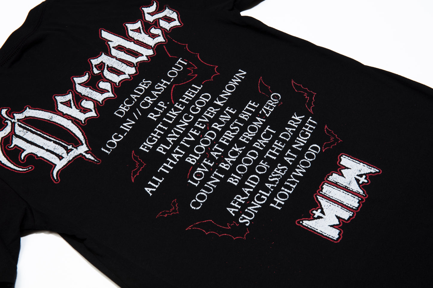 Tracklist Tour Dates T-Shirt (Black)