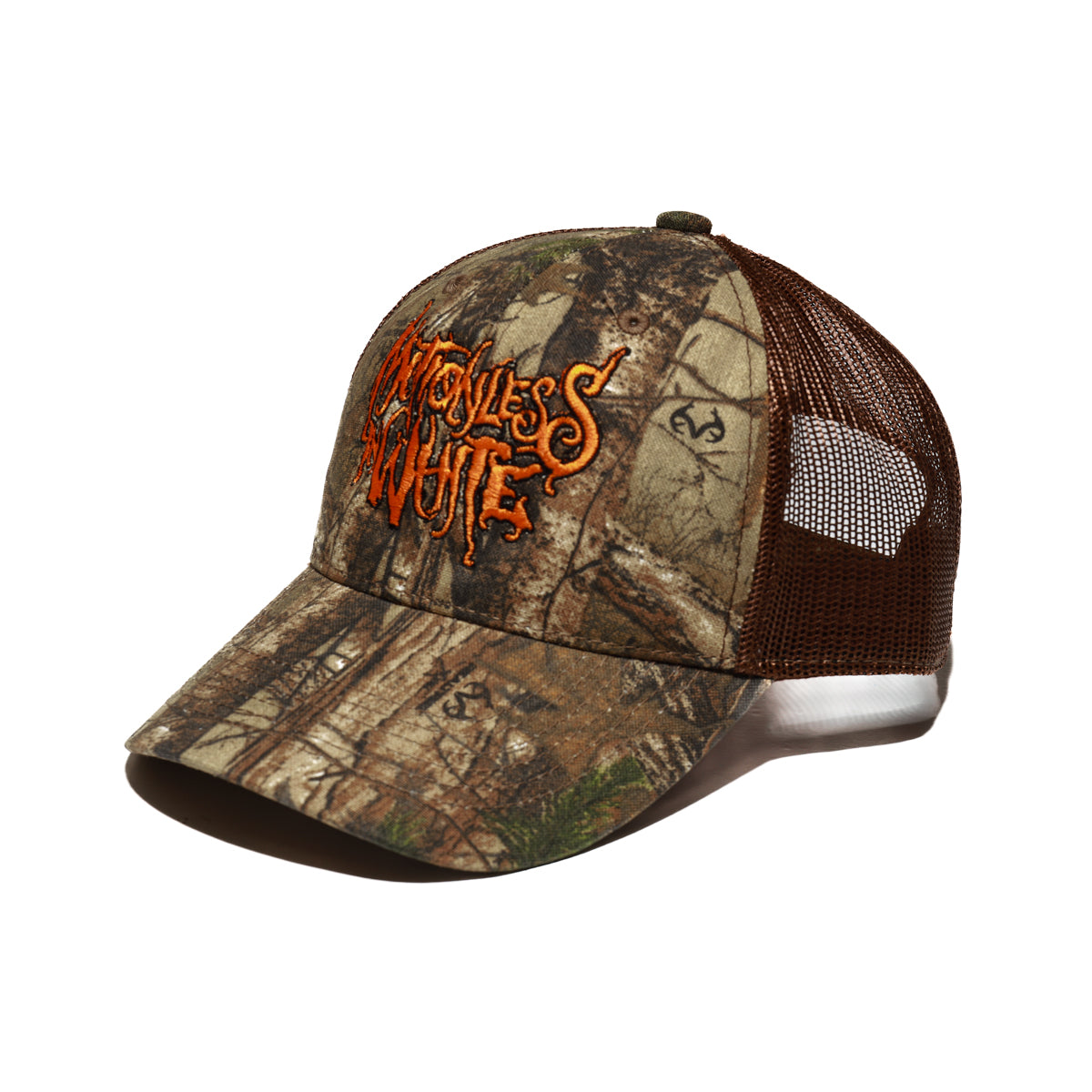 Orange Logo Camo Hat (Real Tree)