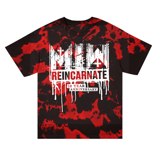 Reincarnate 10 Year Drip Logo T-Shirt (Dye)