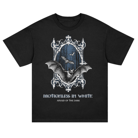 Afraid Of The Dark Bat T-Shirt (Black)