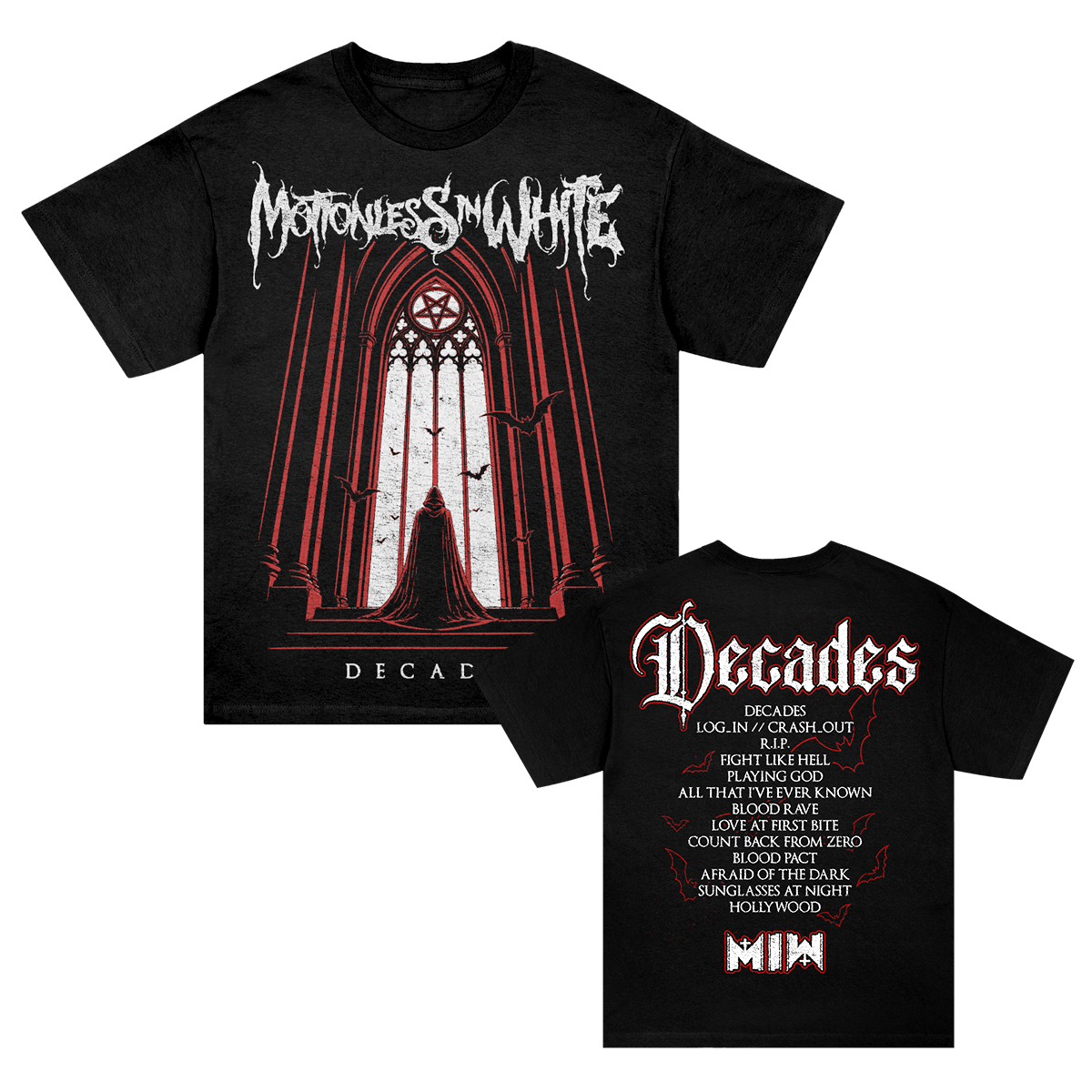 Tracklist Tour Dates T-Shirt (Black)
