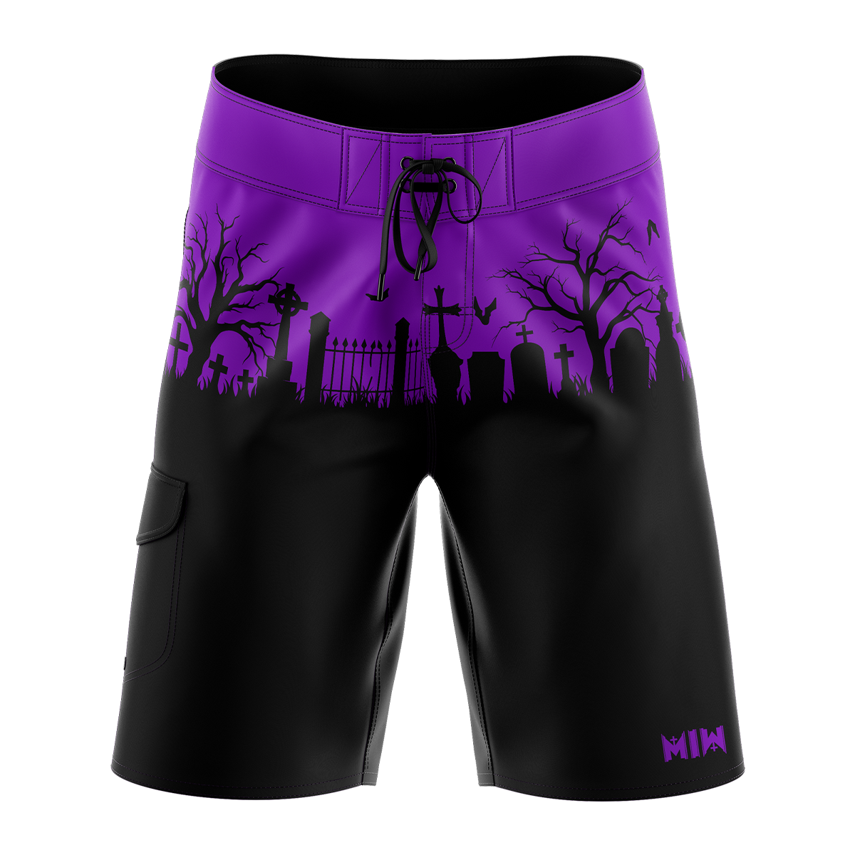 Graveyard Board Shorts (Black)