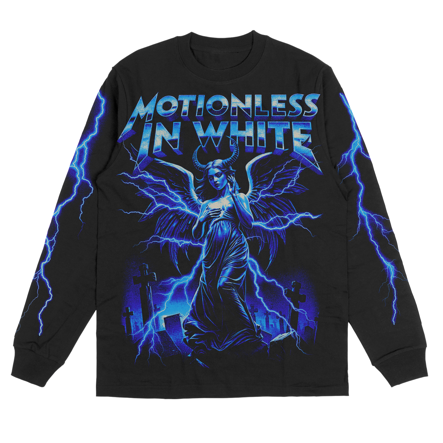 Lightning Long Sleeve Tee (Black)