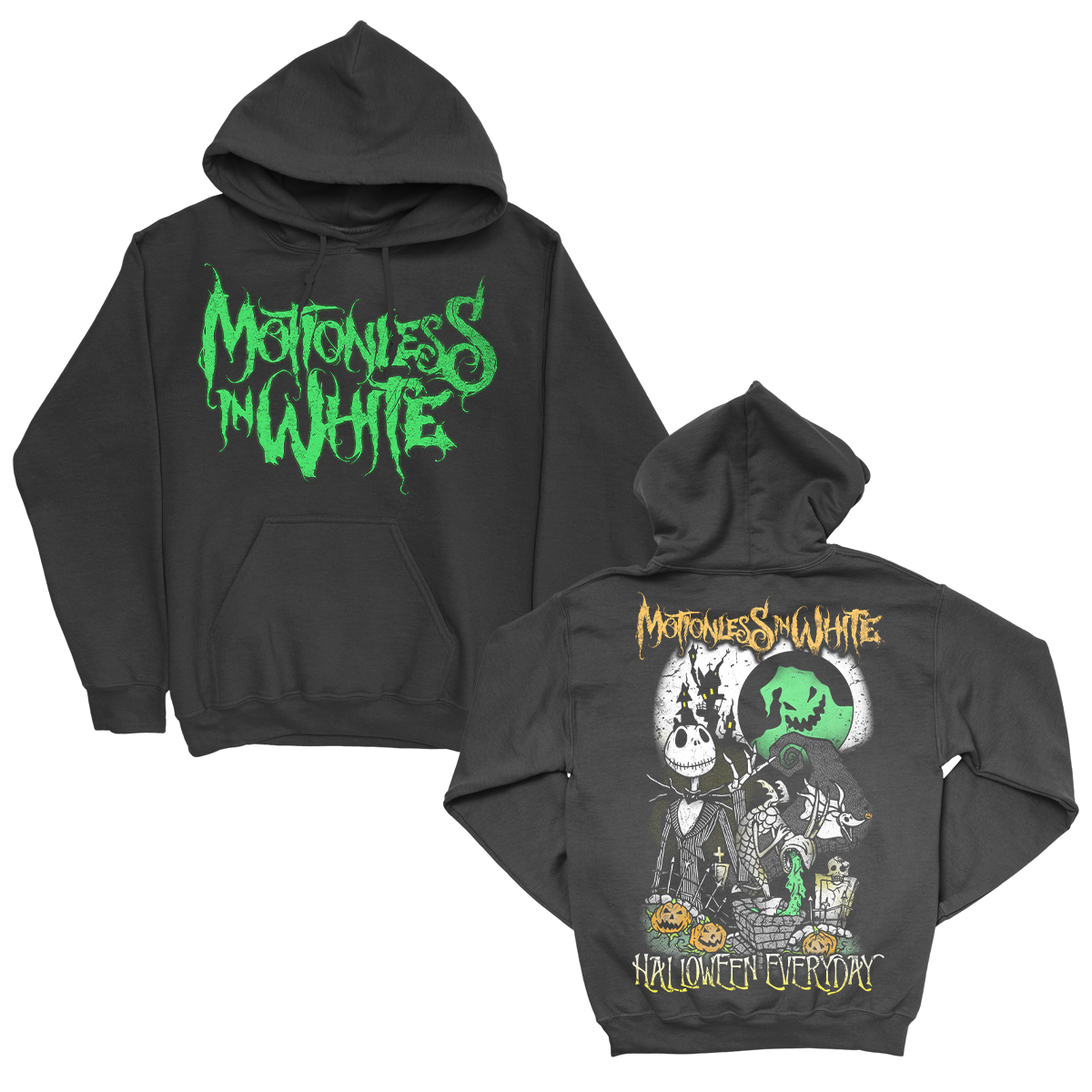 Halloween Everyday Oogie Pullover Hoodie (Black)