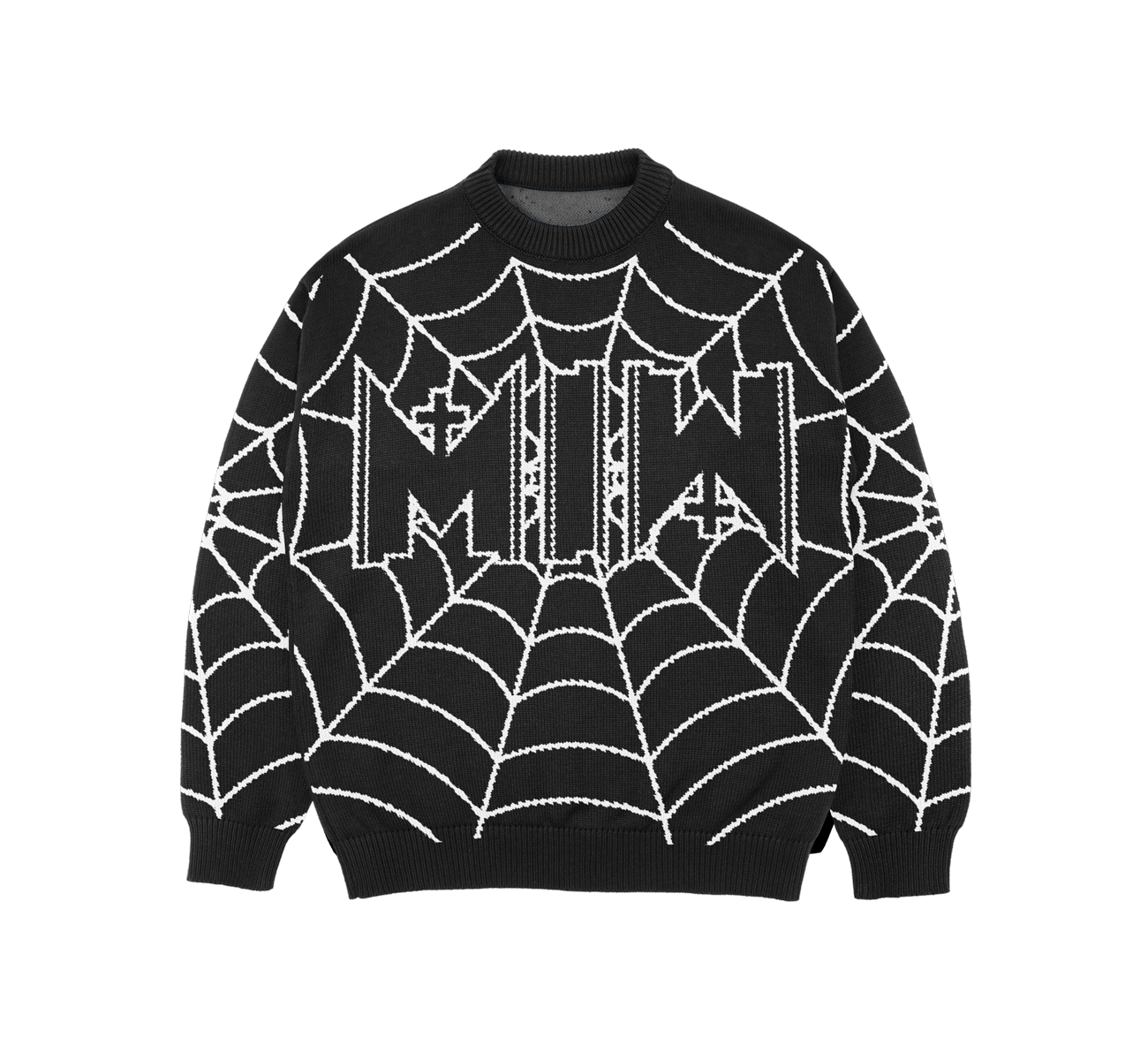 Spiderweb Knit Sweater (Black)