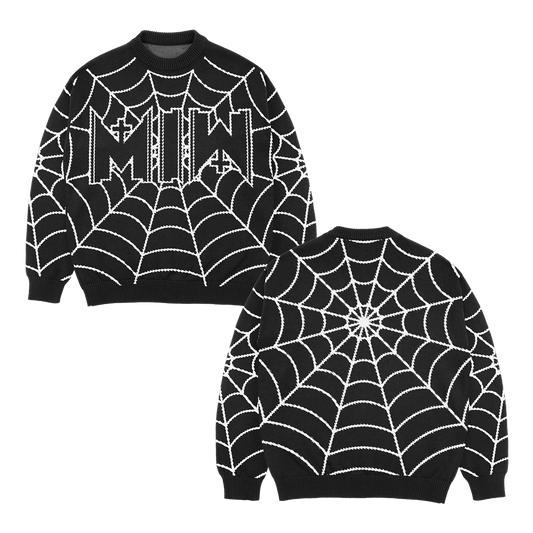 Spiderweb Knit Sweater (Black)