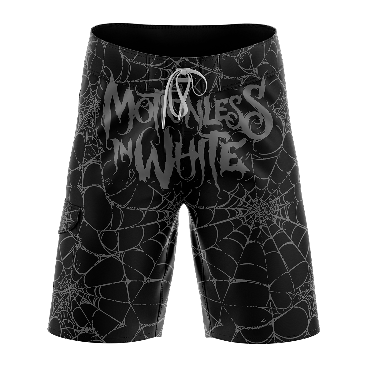 Spiderweb Board Shorts (Black)