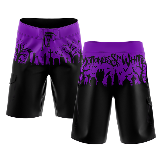 Graveyard Board Shorts (Black)