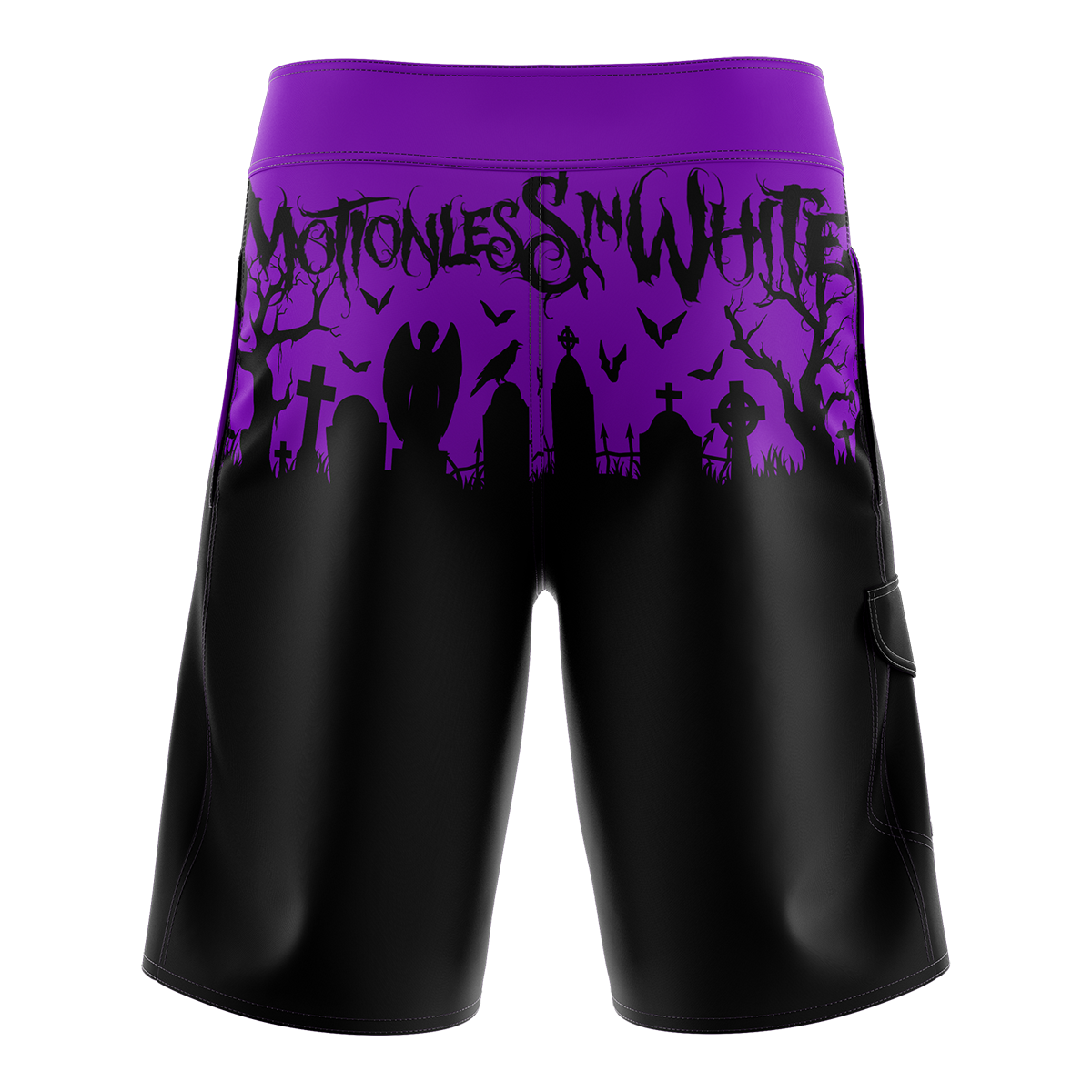 Graveyard Board Shorts (Black)