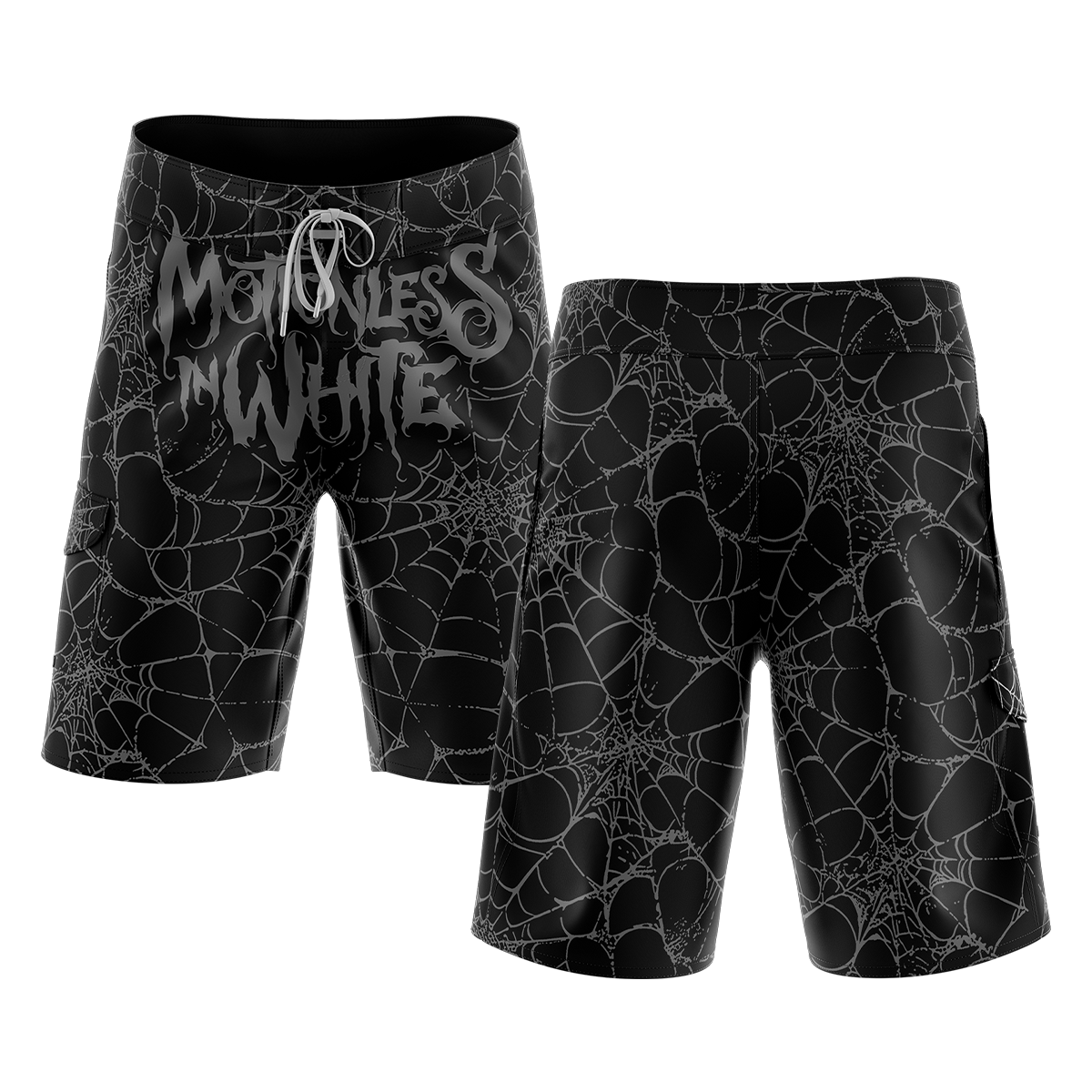 Spiderweb Board Shorts (Black)