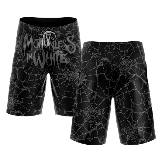Spiderweb Board Shorts (Black)