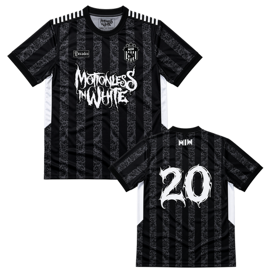 Decades Soccer Jersey (Black/White)