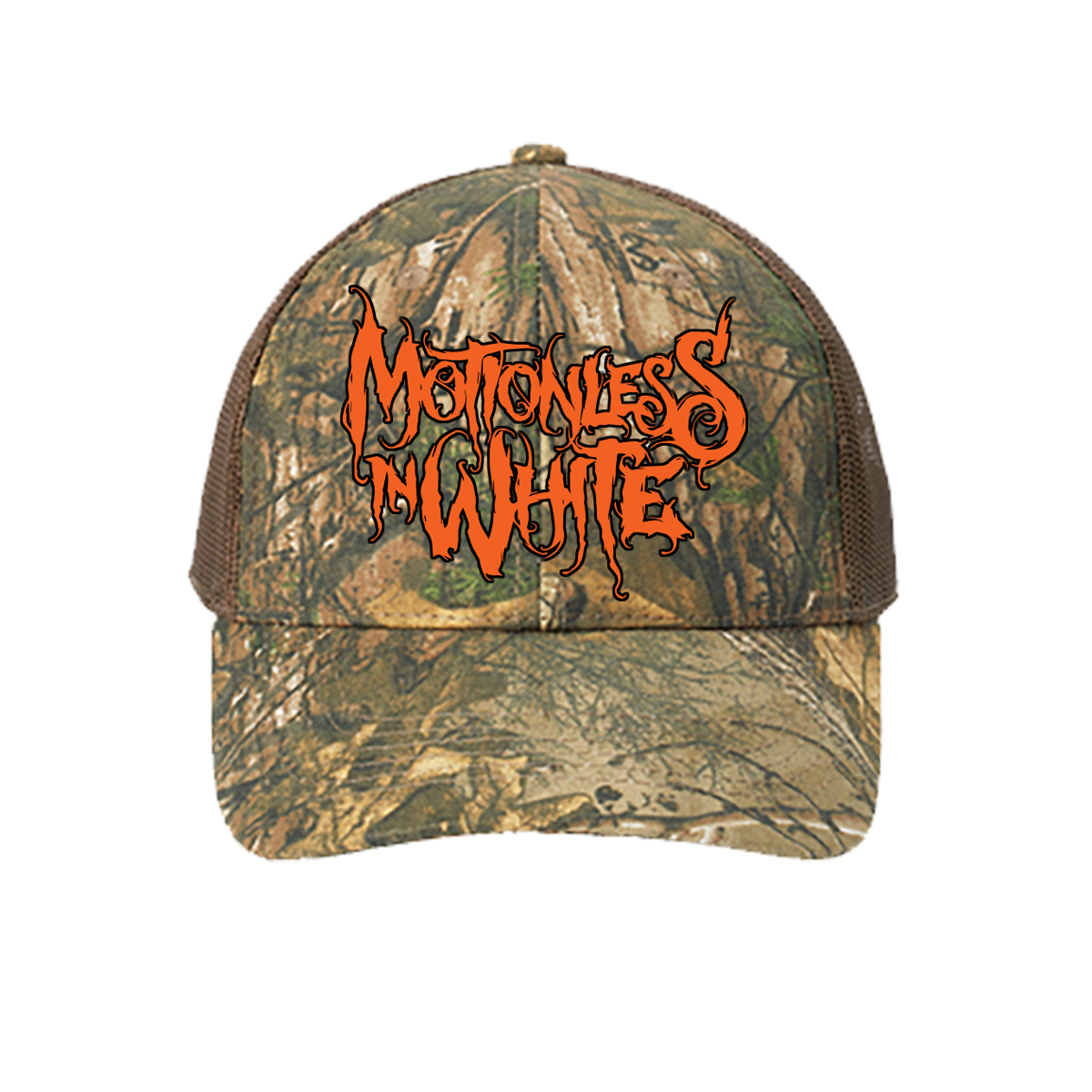 Orange Logo Camo Hat (Real Tree)