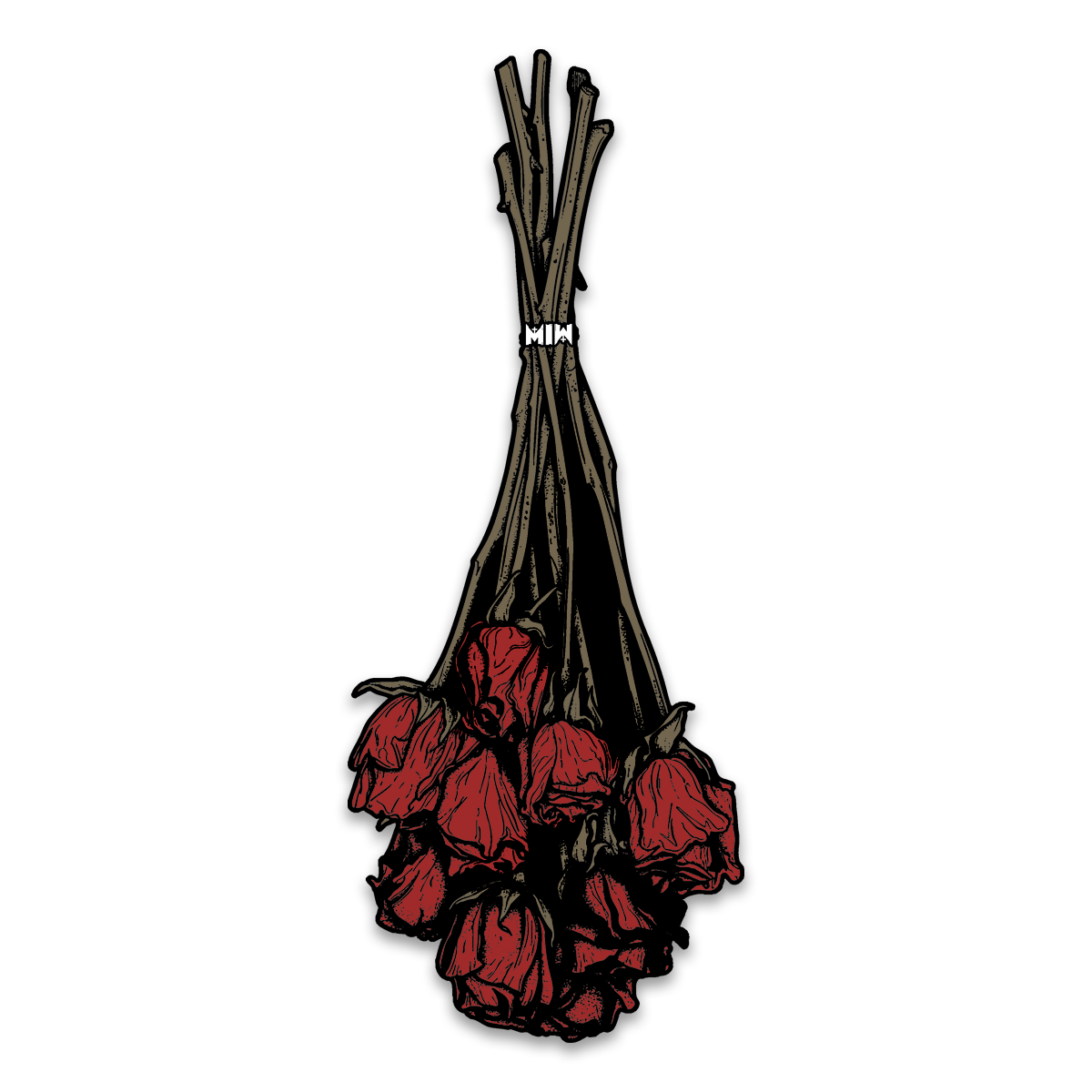 Rose Die Cut Sticker