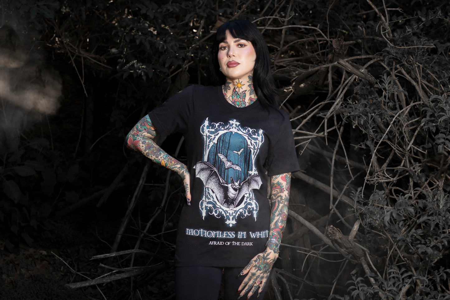 Afraid Of The Dark Bat T-Shirt (Black)