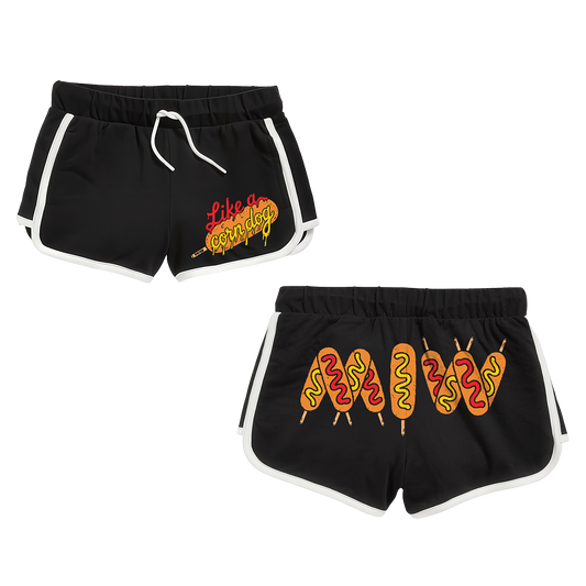 Corndog Shorts (Black/White)