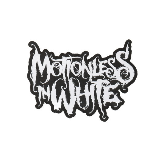 Motionless Logo Die Cut Woven Patch