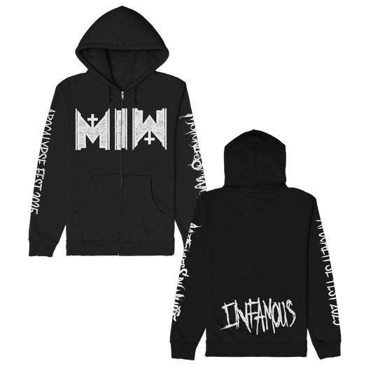 Infamous Zip Up Hoodie (Black)